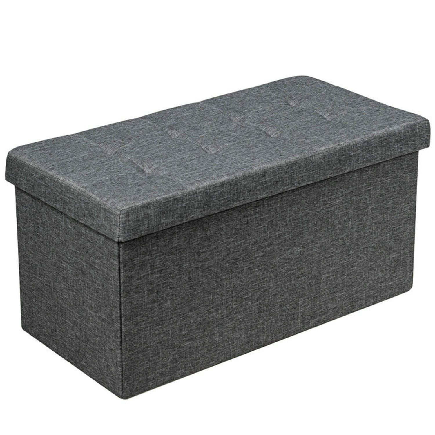 Kadyn Morden Bedroom Bench, 31.5" Storage Ottoman Bench with Removable Storage Bin for Bedroom, Entryway, Dark Gray