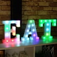 thumbnail image 3 of LED Letters Lights with Remote,Dimmer & Timer,colorful Alphabet Number Sign for Bedroom Wall Decor, Battery Powered Letter Lights for Wedding, Birthday, 3 of 6