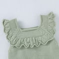 thumbnail image 4 of Baby Bodysuits Clothes Casual Solid Sleeveless Knit Newborn Infant Kids Girls Onesie 0-18m Toddler One Pieces Jumpsuits Outfits, 4 of 5