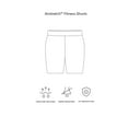 thumbnail image 3 of Expert Brand Women's Airstretch Performance Fitness Shorts, White, XS, 3 of 4