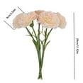 thumbnail image 3 of 5PCS Artificial Carnations - 11.42" Bendable Stem Silk Flowers - Real Touch Carnations for DIY Vase Arrangements & Wedding Centerpieces, 3 of 9