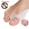 thumbnail image 1 of Corrector Hallux Valgus [6x] silicona mejorada, 0% BPA, talla única - separador de dedos, alisador, espaciador de órtesis de pie para protección de dedos hallux valgus - Blanco Rojo Verde MX-0132004FYD, 1 of 5
