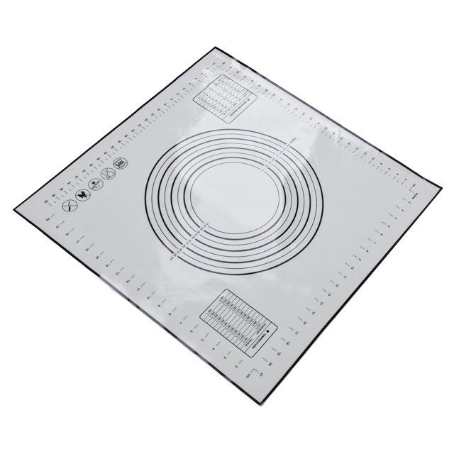Tapete De Silicona Para Repostería, Tapete Para Fondant De 60 X 60 Cm/23,6 X 23,6 Pulgadas Con Medida Para Hornear Masa Rodante
