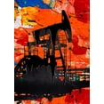 thumbnail image 4 of Stephen Chambers 11x14 Black Ornate Wood Framed With Double Matting Wall Art Titled - Pumpjack Orange, 4 of 6