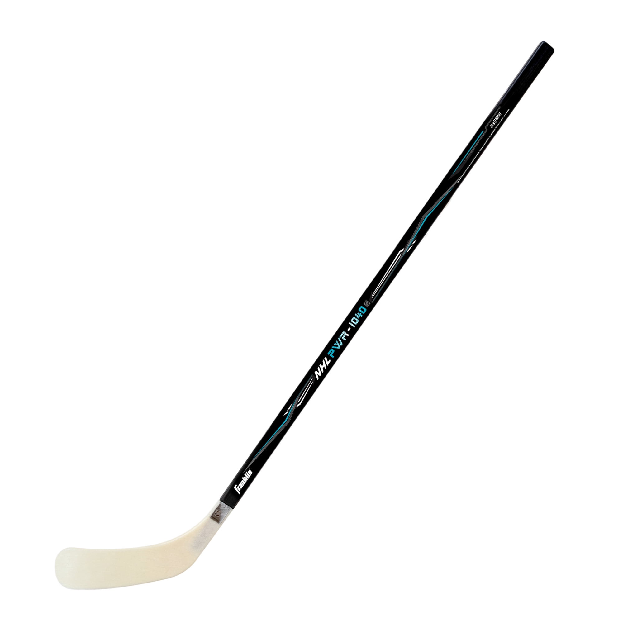 Franklin Sports NHL Youth Street Hockey Stick - Power 1040 Kids Outdoor Street Hockey Sticks - 40" Inch Youth Hockey Stick for Kids - Left Handed Hockey Stick - Wood/Fiberglass Shaft - Lefty