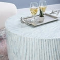 thumbnail image 2 of Linon Perrin Capiz Coffee Table Blue, 2 of 4