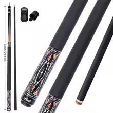 CRICAL carbon fiber pool cue stick with leather grip 12.5mm Tip low deflection for Billiard Cue