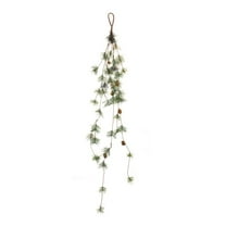 Melrose International LLC Pine Garland (Set of 2) 45"L PVC