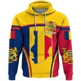 thumbnail image 2 of Sudadera con capucha con estampado de mapa de la bandera de Chad para hombre y mujer, ropa informal, sudadera deportiva para hombre y mujer, 2 of 5