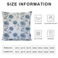 thumbnail image 5 of GOSMITH  Blue Mughal Flower in Monsoon Throw Pillow Cushion Chinoiserie Blue Floral Throw Pillow Cover Traditional Chinese Chinoiserie Pillow Cover Case for Living Room, 5 of 5
