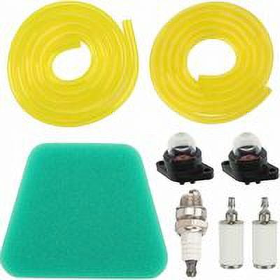 Primer Bulb Air Filter Fuel Hose Fuel Filter Spark Plug for Poulan for Craftman Chainsaw, Replaces 530071835 188-513-1 530037793 530069216
