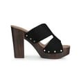 thumbnail image 3 of BLISSFUL STEP Women's Platform High Block Heel Slides Sandals, 3 of 6
