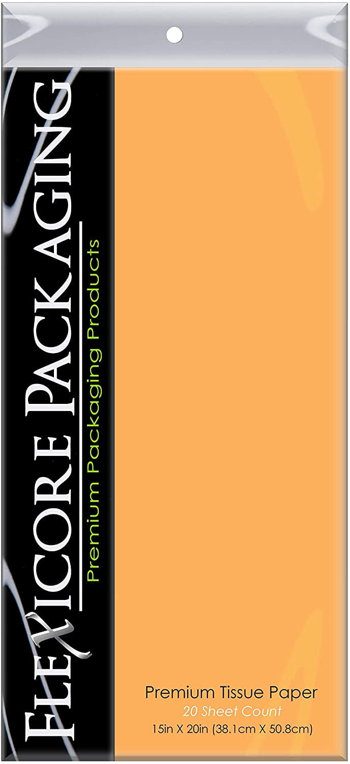 Flexicore Packaging Peach Gift Wrap Tissue, (100 Rolls)