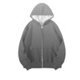 thumbnail image 3 of Zipper Hoodies for Women Oversized Fall Fashion 2025 Casual Ombre Tie Dye Winter Jackets Trendy Hooded Zip up Sweatshirt, 3 of 3