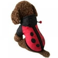 thumbnail image 5 of Halloween Dog Ladybug Costume Outfits Funny Winter Warm Small Dog Pet Cat Clothes Jacket Coat Clothing, 5 of 7