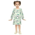 thumbnail image 2 of long-sleeved dress Of Cute Cartoon Koala A-line dress with ribbed cuffs Soft and comfortable, 2 of 6