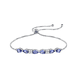 thumbnail image 1 of Pulsera Plata 925 Con Zafiros Azules Xtellar Elegancia Ajustable, 1 of 4