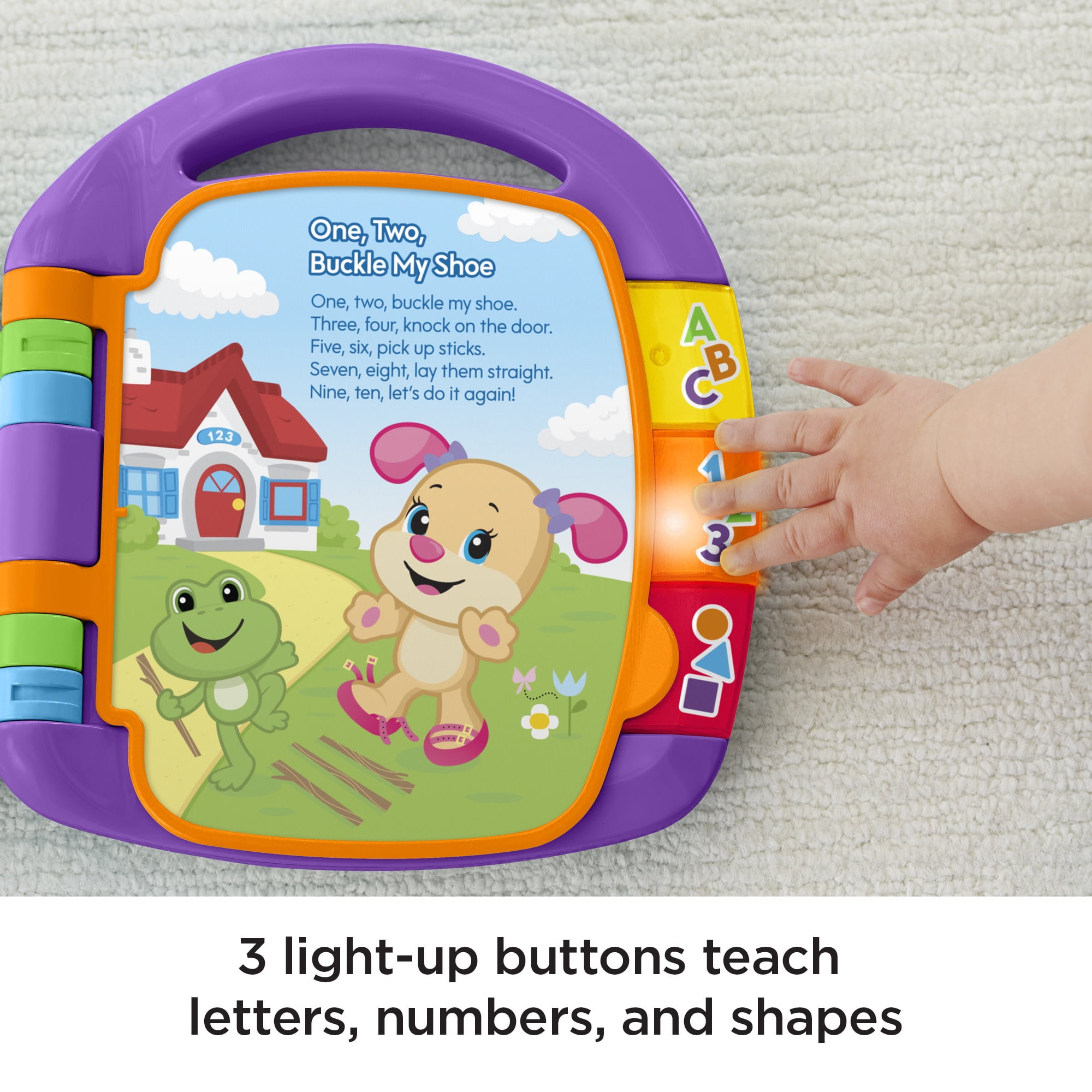 Fisher-Price Laugh & Learn Storybook Rhymes Musical Electronic Learning Toy for Baby & Toddler