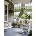 thumbnail image 4 of nqOlkjepod Outdoor Curtains for Patio Waterproof, Sage Green White Striped Outdoor Privacy Panels Grommet, Farmhouse Stripes Blackout Outside Curtains for Porch/Cabana/Pergola 54"x84", 1 Panel, 4 of 8