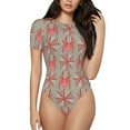 thumbnail image 2 of Goofa Insects Spiders Printed Women Rash Guard Short Sleeve,Tummy control Swimsuit Surfing Swimsuit Bathing Suit One Piece Swimsuit UPF 50-, 2 of 9