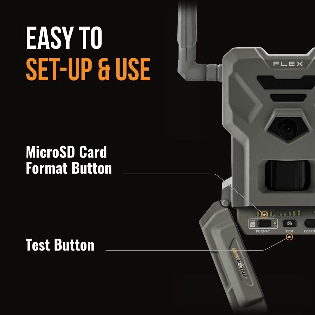 Spypoint Flex Dual SIM Cellular Trail Camera with 16GB Micro SD Card