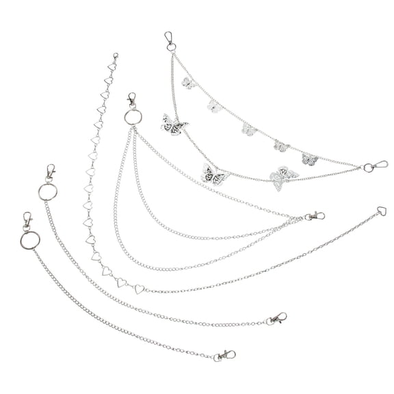 LOLIPPYY 1 Set Women Butterfly Waist Chain Belt Metal Highlight Body Casual Wear Pants