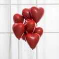 thumbnail image 5 of ZZkhGO 100pcs Heart Shaped Red Balloons, Valentine Wedding Party Decorations, Single Double Layer Latex Balloons for Events, 5 of 7