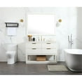 thumbnail image 6 of Elegant Decor Larkin 48" Solid Wood MDF Single Bathroom Vanity in White, 6 of 8