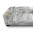 thumbnail image 2 of Saying Soft Flannel Fleece Throw Blanket, Floral Design with Splashed and Every Day is a Gift Lettering on Box, Cozy Plush for Indoor and Outdoor Use, 70" x 90", Multicolor, by Ambesonne, 2 of 5