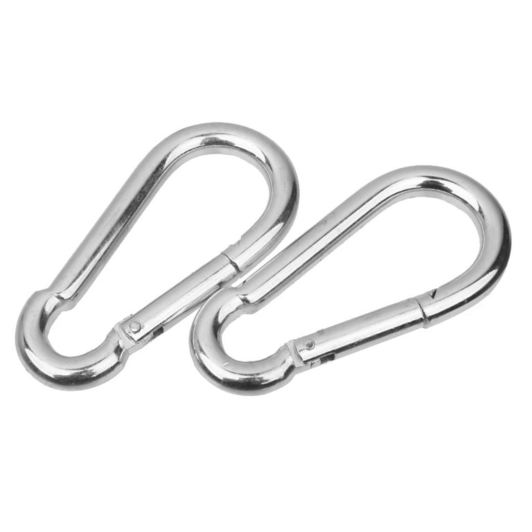 2 Pieces Swing Spring Clip 4inch, Heavy Duty Snap Hook Carabiner Clips for Garden, Camping, Fishing, Hiking, Traveling, Other