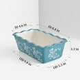 thumbnail image 5 of Loaf Pan Bread Pan Ceramic loaf pans for baking Porcelain Baking Pans Nonstick Blue Green, 5 of 5