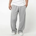 thumbnail image 4 of Mens Sweat Pants Baggy Sweats Men Men's Drawstring Waist Straight Wide Leg Baggy Pants Workout Athletic Sweatpants with Pocket, 4 of 5
