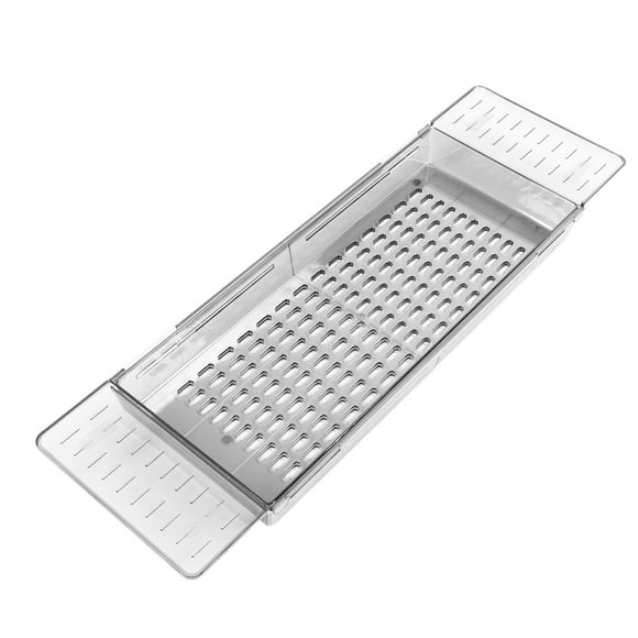 Bathtub Tray, Bathtub Caddy Tray, Expandable Bath Tray, Bath Tub Tray, Drain Bath Shelf with Non Slip Handle for Bathroom, Fits Most Bath Tubs