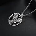 thumbnail image 3 of ObisdianSt Michael Cross Necklace Sterling Silver Archangel Saint Michael Jewelry Gifts for Men, 3 of 6