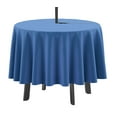 thumbnail image 1 of Vargottam Indoor/Outdoor Round Tablecloth 58 Inch Round Tablecloth with Umbrella , Waterproof Zippered Patio Table Cloths, Spring/Summer Table Covers for Circular Table/BBQs/Picnic-Medium Blue, 1 of 7