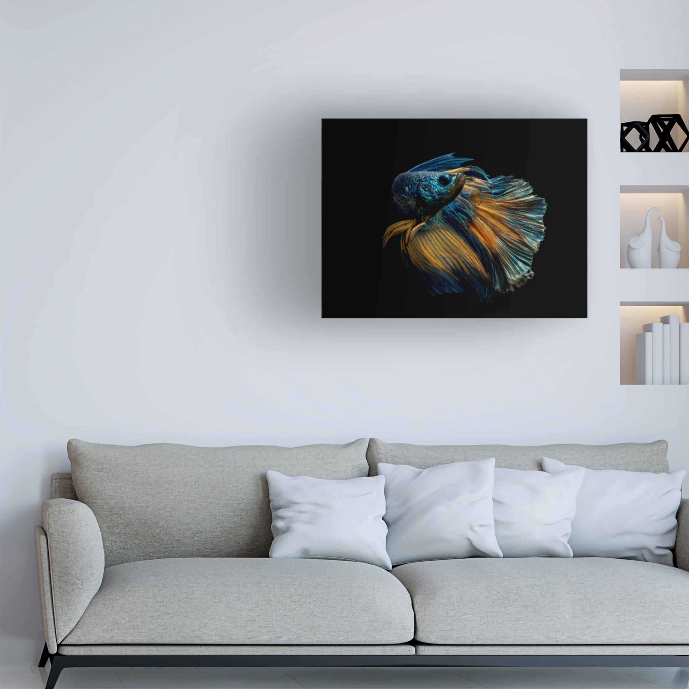 Canvas Wall Art - Andi Halil 'My Dress' Wall Art for Living Room, Bedroom, or Office D?cor by Trademark Fine Art - 24 x 18 Inches