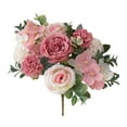 thumbnail image 4 of Hometravel Artificial Rose Flower Bouquet, Realistic Fake Roses for Home Decoration, Wedding Handheld or Wall Arrangement, Long Lasting Centerpiece, Red, 4 of 8
