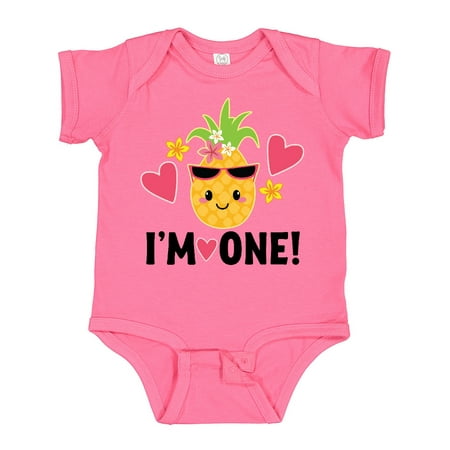 

Inktastic First Birthday Hawaiian Pineapple Gift Baby Girl Bodysuit