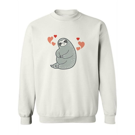 Lovely Sloth Sitting Sweatshirt Women -SPIdeals Designs, Female 4X-Large