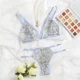 thumbnail image 4 of Conjuntos de Sujetador de encaje para mujer, ropa interior sin costuras, chaleco sin espalda, Bralette Sexy, lencería ultrafina, conjuntos de bragas, envío directo, 4 of 5