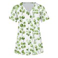 thumbnail image 5 of Gamivast Scrubs for Women Print V-Neck Short Sleeve Nursing Scrubs Tops with Pockets Soft Stretch Breathable Scrub Nursing Uniform, 5 of 5