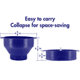 thumbnail image 4 of The Original Korcci Silicone Popcorn Maker - Microwave Popcorn Popper - Collapsible Bowl, Heat-Resistant, Easy to Clean, Ideal for Family Movie Nights - Blue, 4 of 10
