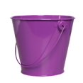 thumbnail image 1 of kjfeif Galvanized Metal Bucket with Handle, Small Round Flower Pot Planter for Succulents, Rustic Home Decor, or as a Candy Snack Display Basket for Parties, 1 of 3