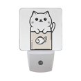 thumbnail image 6 of Yayeee LED Plug in Night Light for The Home with Auto Dusk to Dawn Light Sensors, 2 Pack, Beige Chubby Cat, 6 of 6