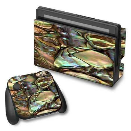 Skin Decal For Nintendo Switch Vinyl Wrap / Gold Abalone Shell Large
