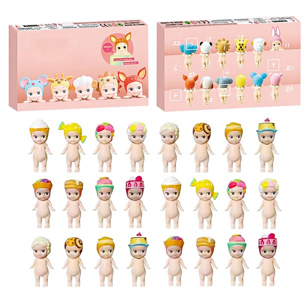 Calendario de Adviento 3D Calendario de Adviento de 12 días con figuras fijas aleatorias Calendario de Adviento de vacaciones 2024 Regalo sorpresa de Navidad