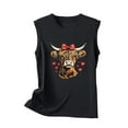 thumbnail image 4 of WMTBSRSW Tank Tops for Women Cute Highland Cow Printed Crewneck T Shirts Casual Summer Sleeveless Blouse Tops, 4 of 4