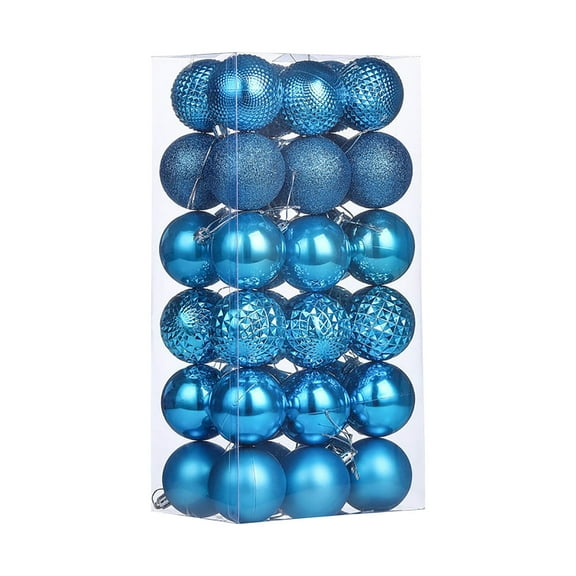 Gqtwoy Christmas Ball Set Electroplated Christmas Decorative Balls, Holiday Ornaments, Festive Tree Decor, 36pcs Shiny Christmas Decorations, Versatile Holiday Decor Accessories