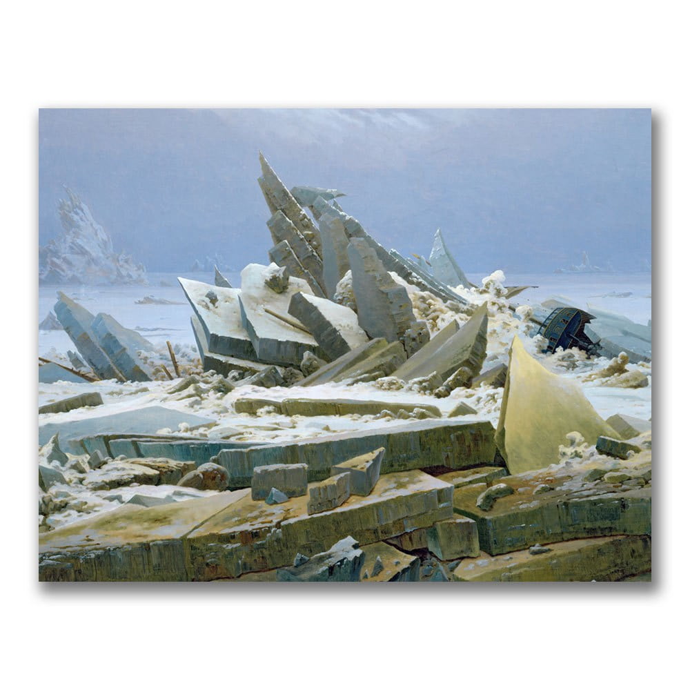 Trademark Fine Art "The Polar Sea" Canvas Wall Art by Caspar David Friedrich