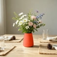 thumbnail image 4 of Hyknon Flower Vase, 5.9" Diamond Relief Flower Vases, Conical Danish Streamlined Flower Vases for Centerpieces Decor, Drop-Resistant Plastic Vase Ornament for Dining Table Living Room Wedding Bedroom, 4 of 7